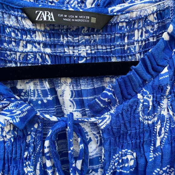 ZARA Boho Blouse Medium - Picture 6 of 6
